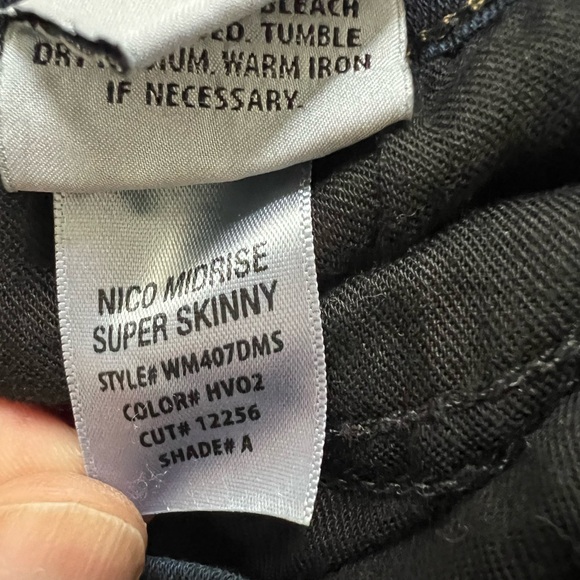 Hudson Women's Jeans Nico Midrise Super Skinny Blue Denim Stretch Size 25 - Picture 5 of 8